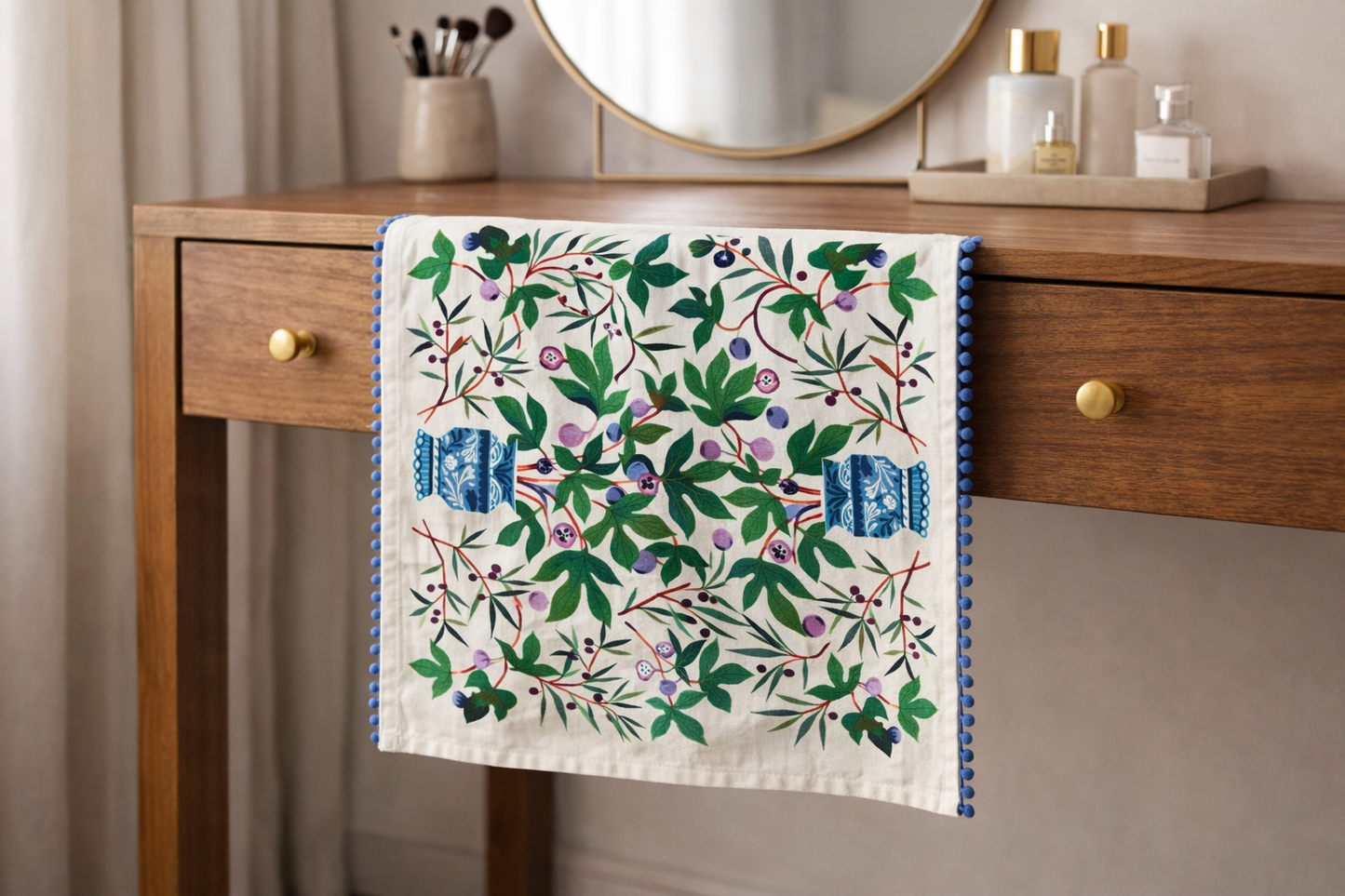 Garden Bloom Cotton Styling Napkin (21" x 28") | Decorative Kitchen Linen – Amaré Living