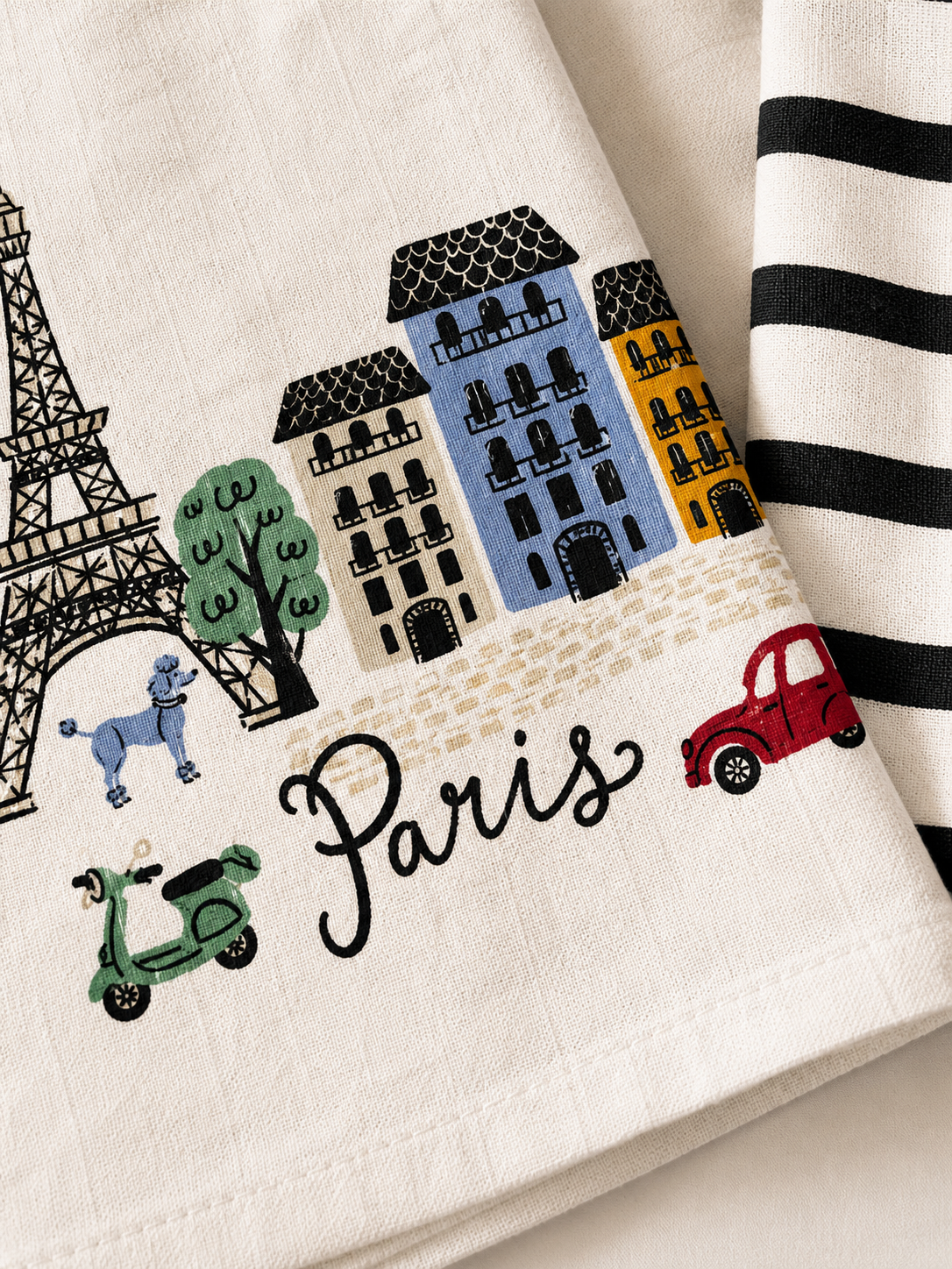 Parisian Stroll Styling Napkin - Pack Of 2 (21" x 28") | 100% Cotton – Amaré Living