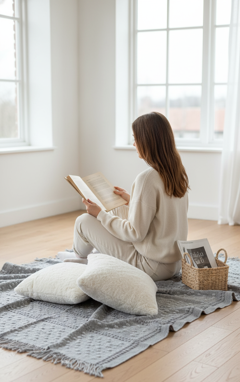 Luna Textured Dot Woven Throw