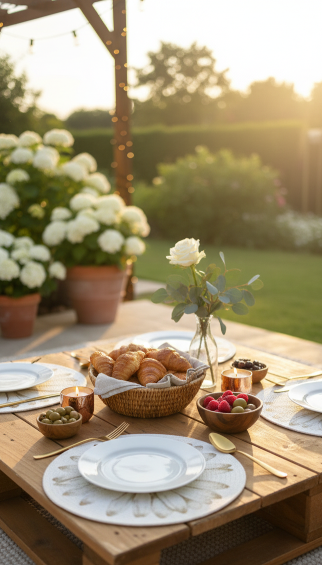 Golden Daisy Round Placemats – Set of 4