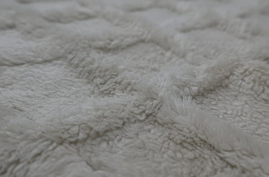 Ivory Textured Handwoven Rug