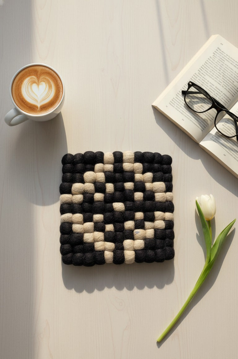 Checkmate Wool Trivet