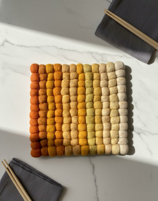 Harvest Glow Wool Trivet