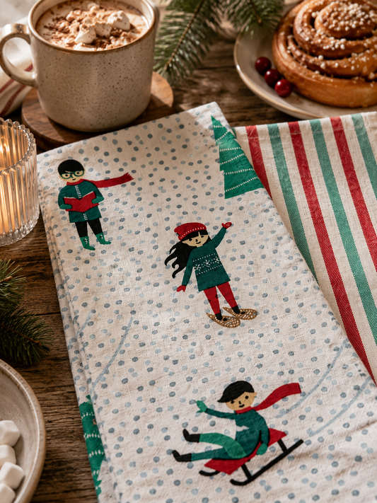 Winter Whimsy Styling Napkins - Pack Of 2 (20" x 28") | 100% Cotton – Amaré Living