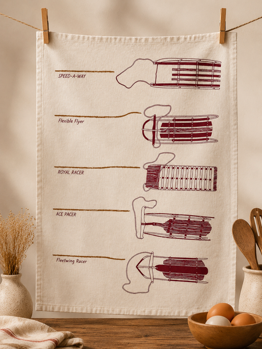 Vintage Sleds Quick Dry Styling Towel - Single (20" x 28") | 100% Cotton – Amaré Living