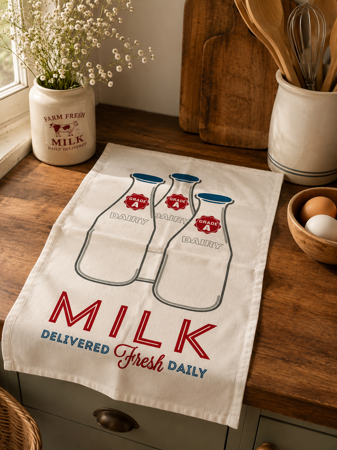Farm Fresh Milk Quick Dry Styling Towel - Single (20" x 28") | 100% Cotton – Amaré Living