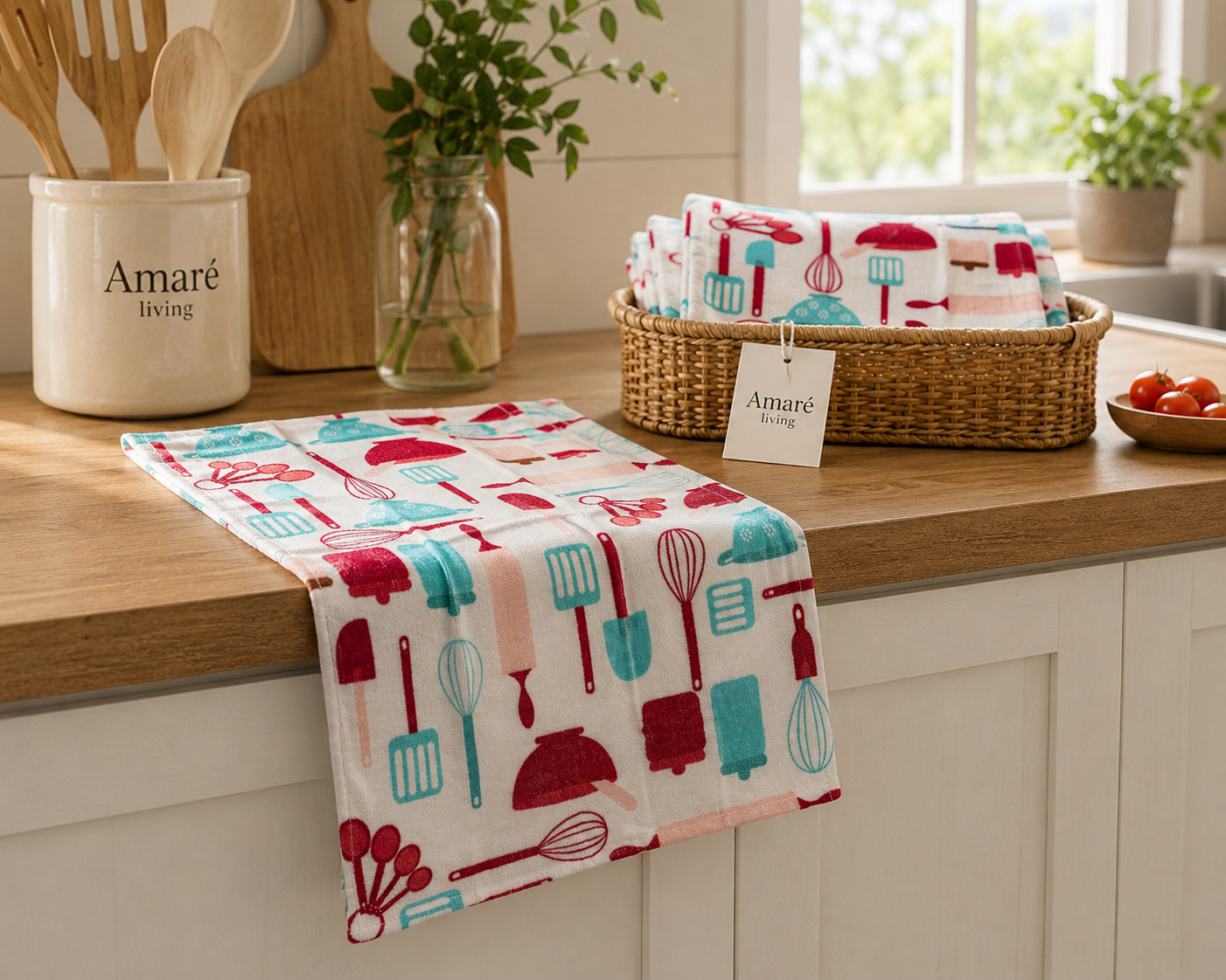 Whisk & Wonder Terry Styling Napkin - Pack Of 2 (16" x 26") | Decorative Kitchen Linen – Amaré Living