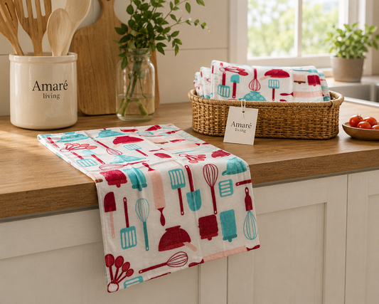 Whisk & Wonder Terry Styling Napkin - Pack Of 2 (16" x 26") | Decorative Kitchen Linen – Amaré Living