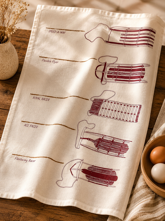 Vintage Sleds Quick Dry Styling Towel - Single (20" x 28") | 100% Cotton – Amaré Living