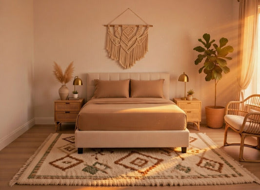 Amaré Opéra — Velvet Mocha Solid 550 TC Bedsheet