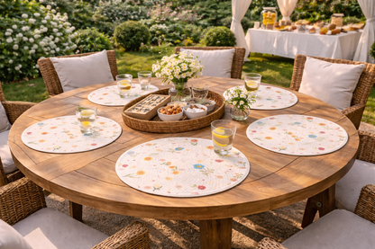 Daisyfield Round Placemat - Set Of 6 | Amaré Living