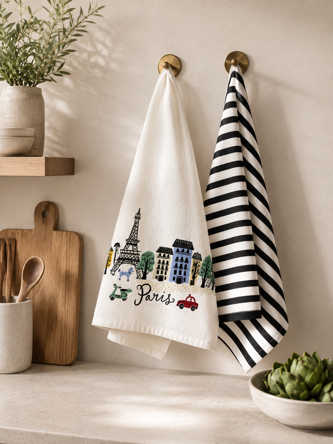 Parisian Stroll Styling Napkin - Pack Of 2 (21" x 28") | 100% Cotton – Amaré Living