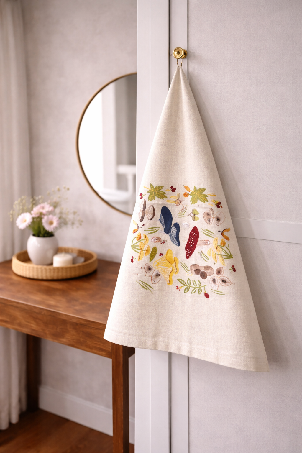 Mushroom Garden Styling Napkin (21" x 28") | Decorative Kitchen Linen – Amaré Living