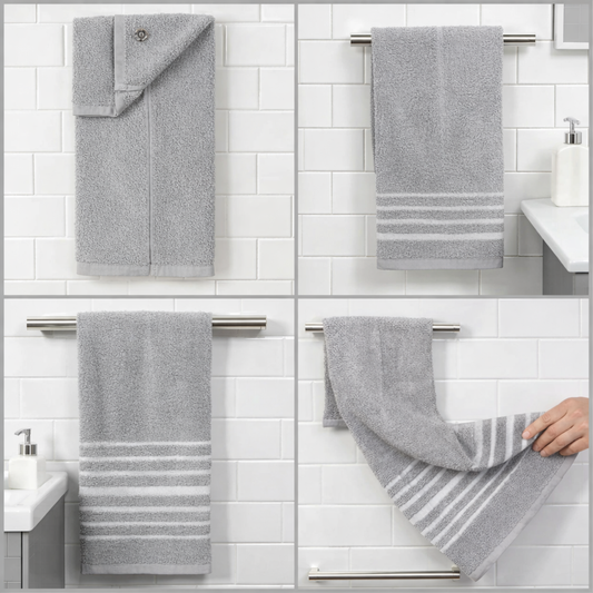 Hang-Up Towel Set Of 2 - Grey
