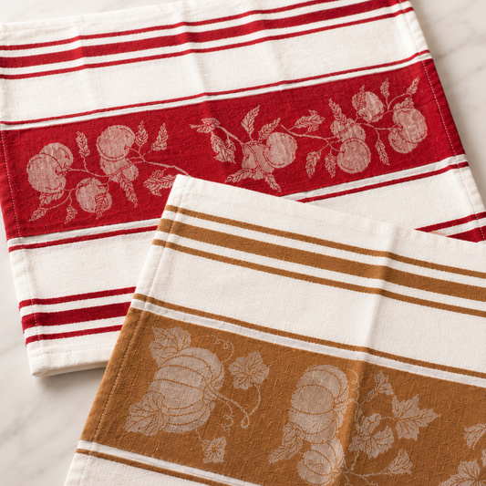 Golden Orchard Quick Dry Hand Towels - Pack Of 2 (21" x 28") | 100% Cotton – Amaré Living