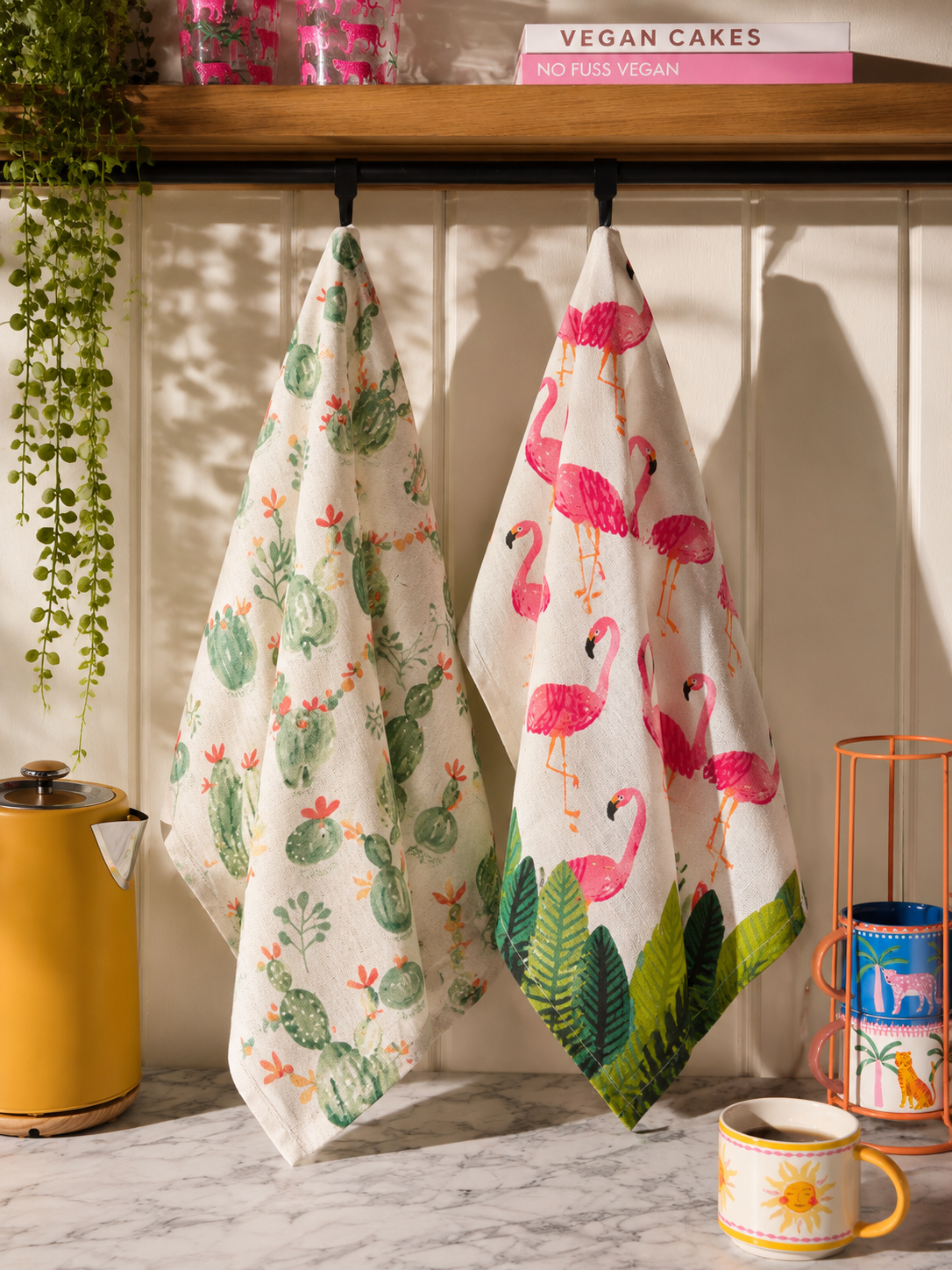 Tropical Bloom Quick Dry Hand Towels - Pack Of 2 (21" x 28") | 100% Cotton – Amaré Living