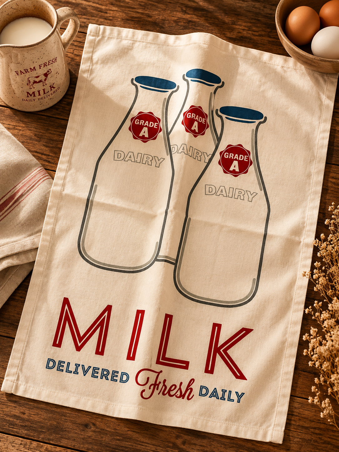 Farm Fresh Milk Quick Dry Styling Towel - Single (20" x 28") | 100% Cotton – Amaré Living