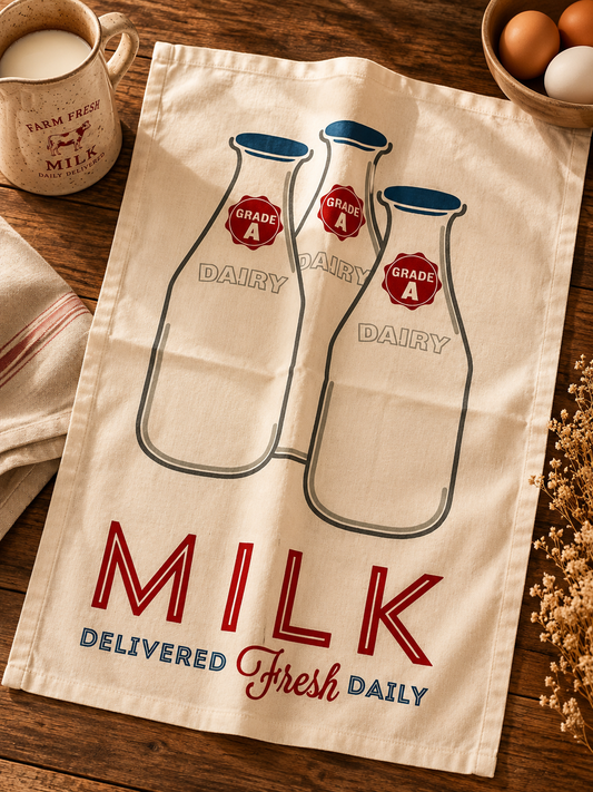 Farm Fresh Milk Quick Dry Styling Towel - Single (20" x 28") | 100% Cotton – Amaré Living