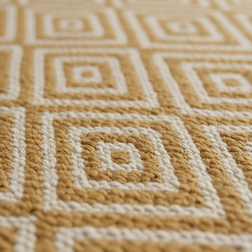 Amber Diamond Handwoven Rug
