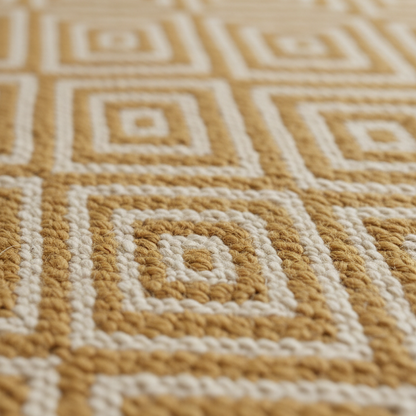 Amber Diamond Handwoven Rug