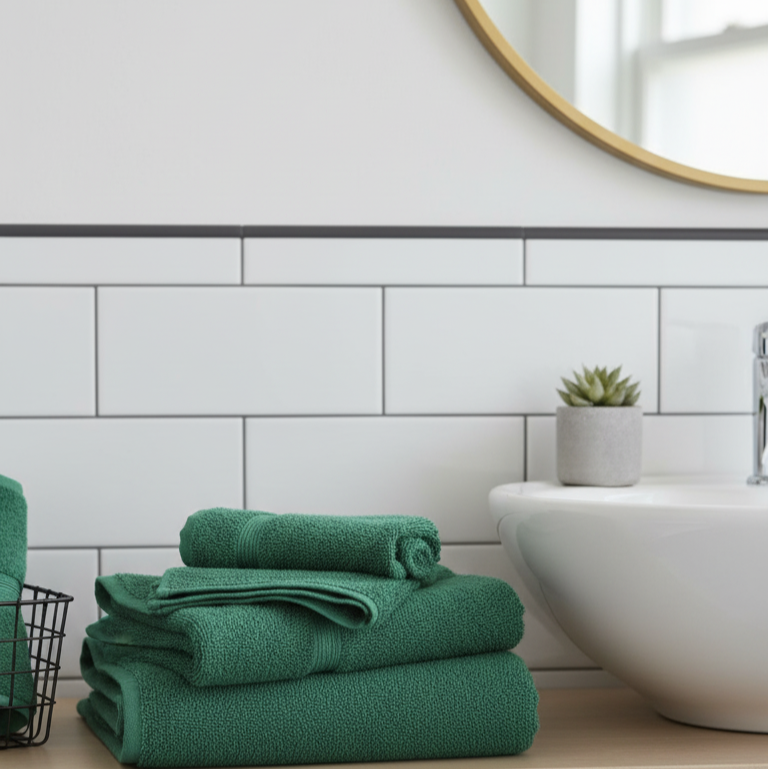 Forest Green Bath Towel