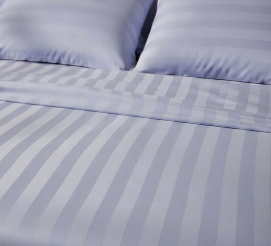 Amaré Élan — Silk Lilac Striped 550 TC Bedsheet