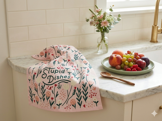 Printed Cotton Styling Napkin (21" x 28") | Decorative Kitchen Linen – Amaré Living