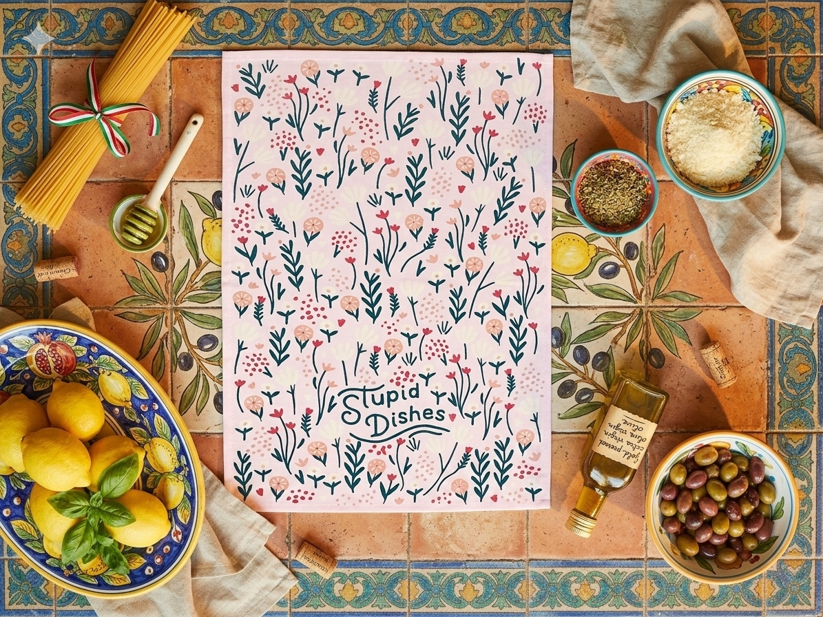 Printed Cotton Styling Napkin (21" x 28") | Decorative Kitchen Linen – Amaré Living