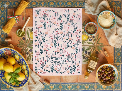 Printed Cotton Styling Napkin (21" x 28") | Decorative Kitchen Linen – Amaré Living