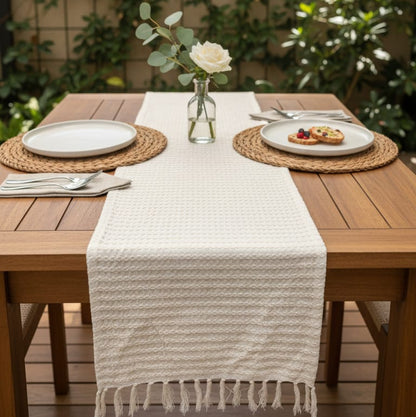Sandshell Textured Table Runner