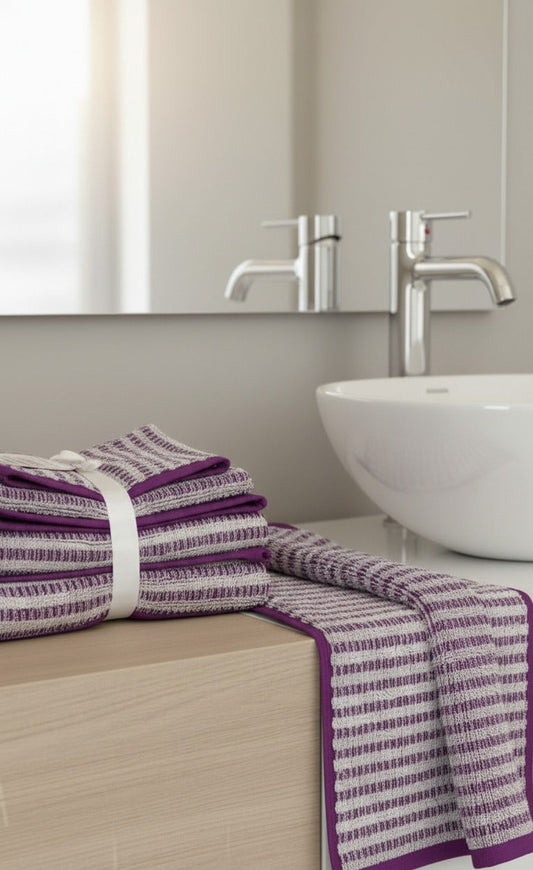 Mauve Muse Hand Towels – Set of 4