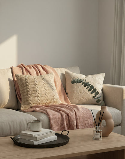 Rust Ridge Tassel Throw