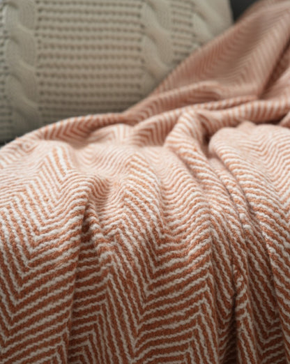 Rust Ridge Tassel Throw