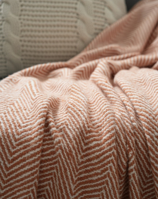 Rust Ridge Tassel Throw