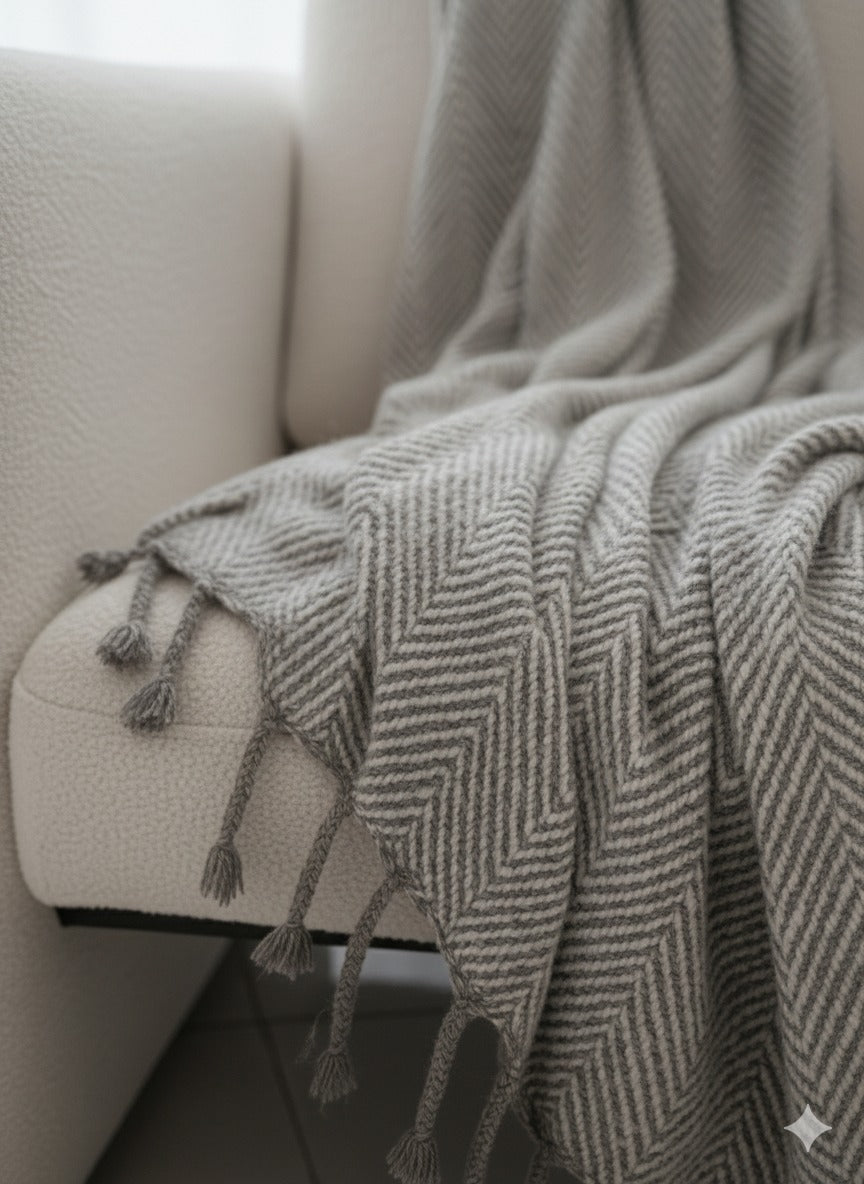 Silverstone Chevron Throw