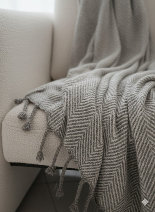 Silverstone Chevron Throw