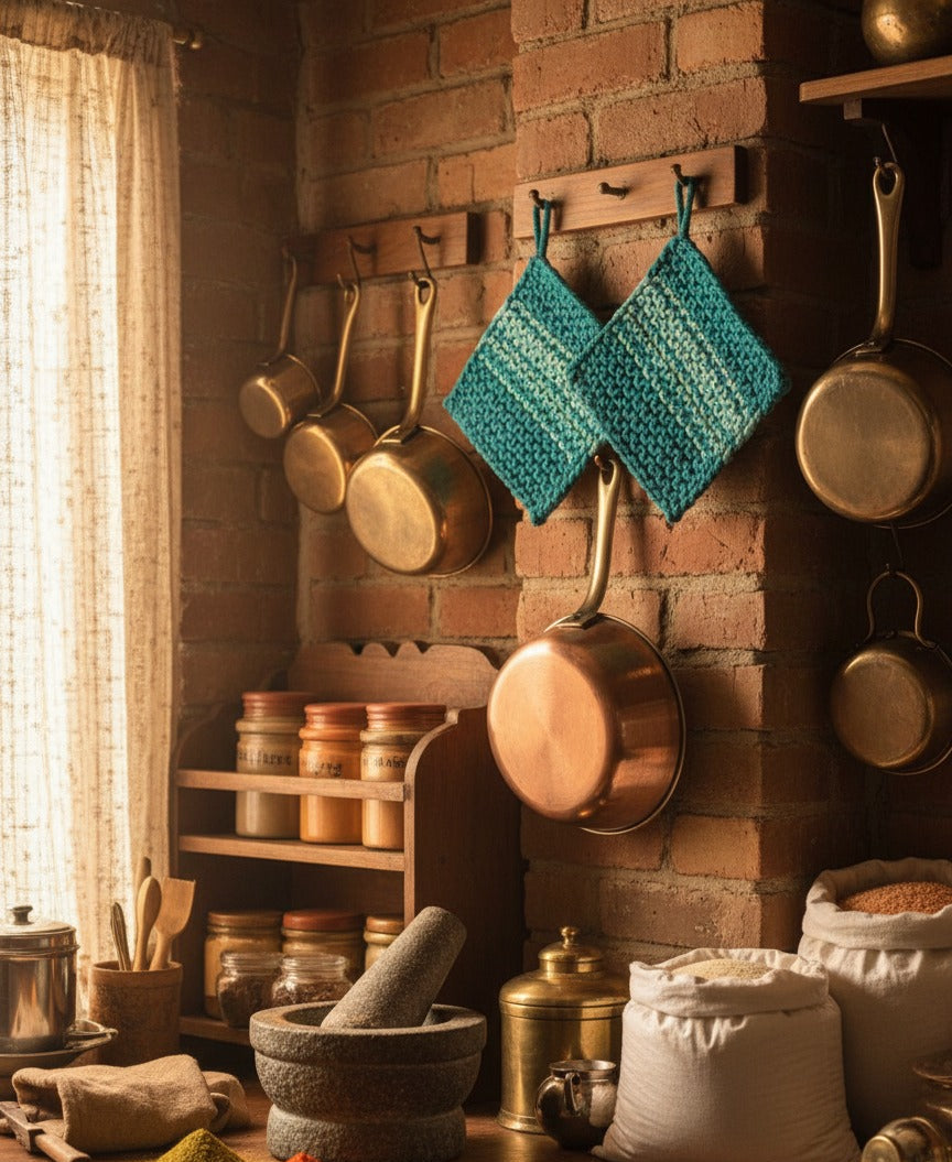 Woven Whispers Square Trivets – Pack of 2