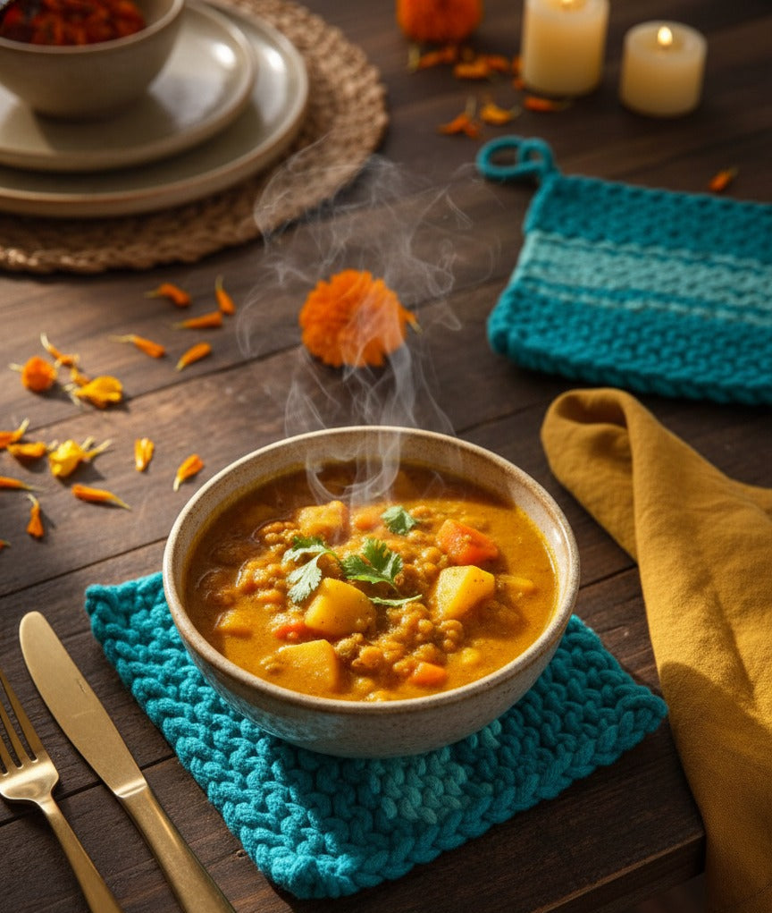 Woven Whispers Square Trivets – Pack of 2