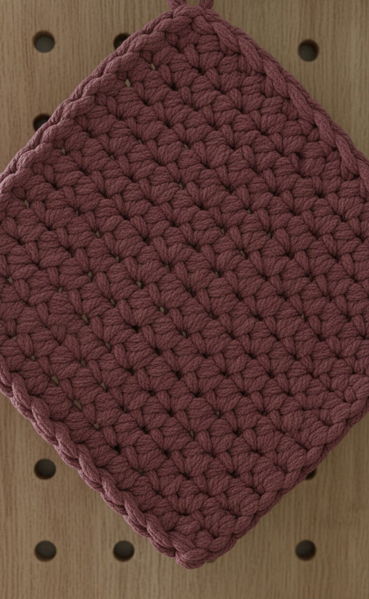 Crimson Loom Square Trivet – Pack of 2