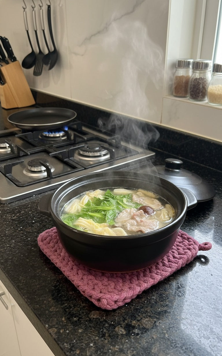 Crimson Loom Square Trivet – Pack of 2