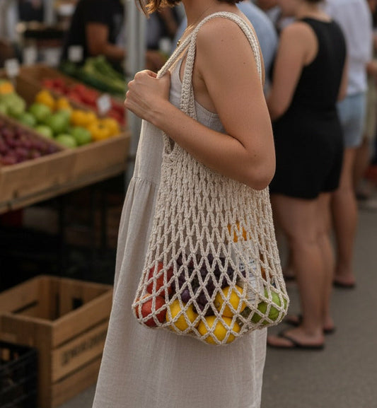 Bare Earth Crochet Tote Bag