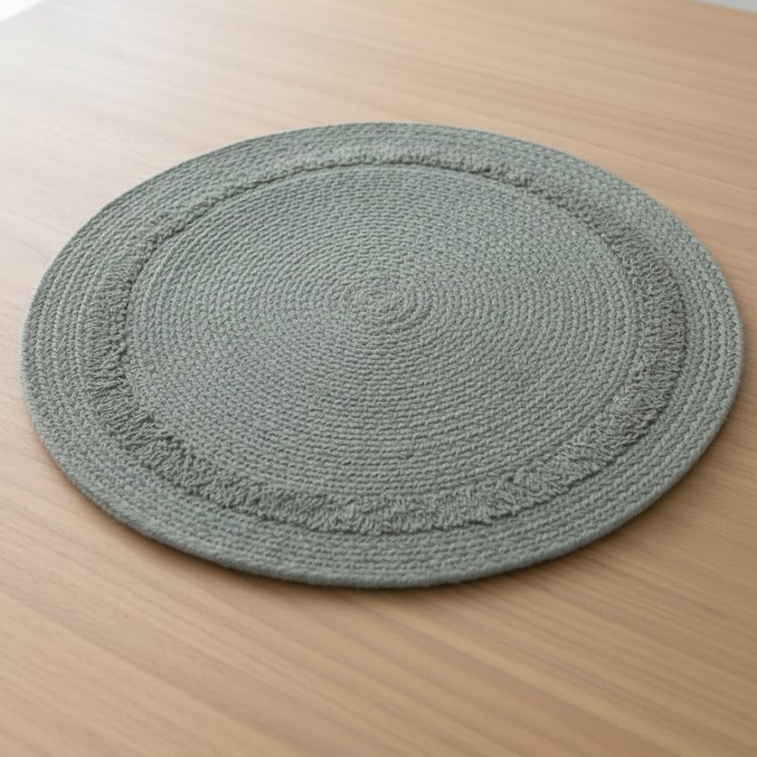 Olive Mist Round Placemats – Set of 4