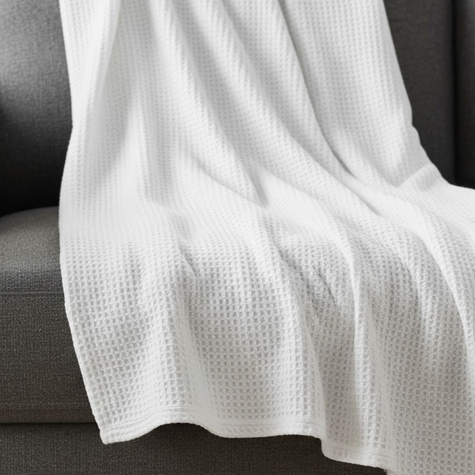 Arlo Waffle Weave Throw
